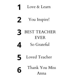 Τσάντα Υφασμάτινη Tote Bag με Κέντημα – Προσωποποιημένο Δώρο για Δασκάλα