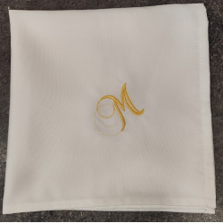 Πετσέτα Φαγητού 50x50 με Κεντημένο Μονόγραμμα