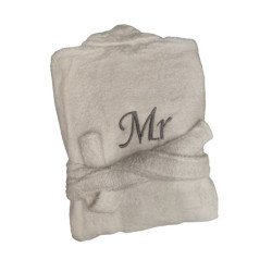 Σετ 2 Μπουρνούζια “Mr" και "Mrs” με Κέντημα