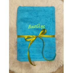 Πετσέτα Σώματος με Κέντημα - Όνομα