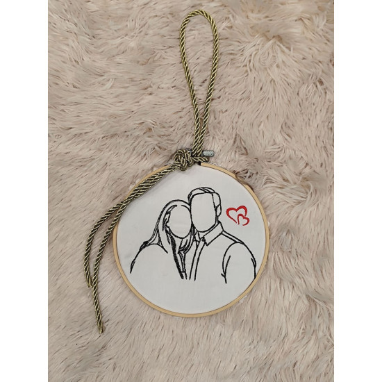 Τελάρο 16 cm, με Κέντημα από Φωτογραφία 